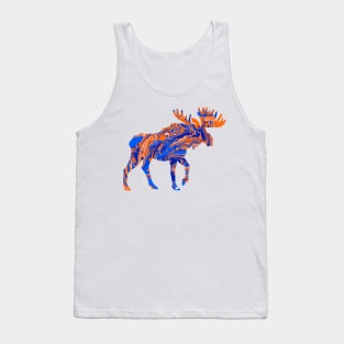 Utica Trax Tie Dye Moose Tank Top